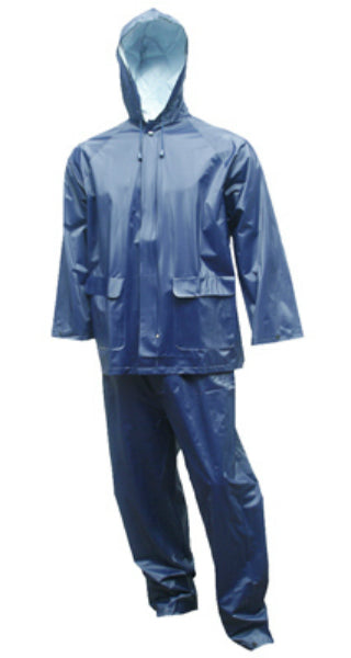 Tuff-Enuff Plus™ S62211-MD Rain Suit, Medium, Navy, 2-Piece