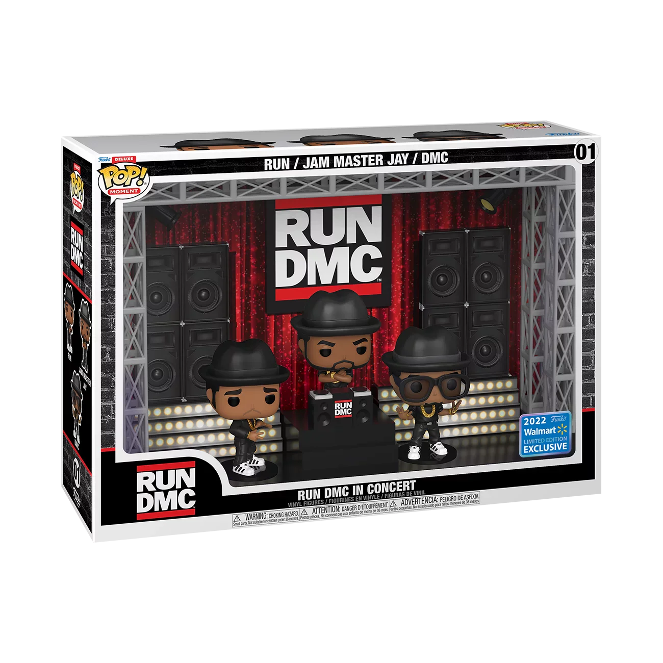 Funko Pop! Moment #01 - RUN DMC In Concert (1987) 2022 Limited Edition Deluxe Vinyl Figure Set (68402) LOW STOCK