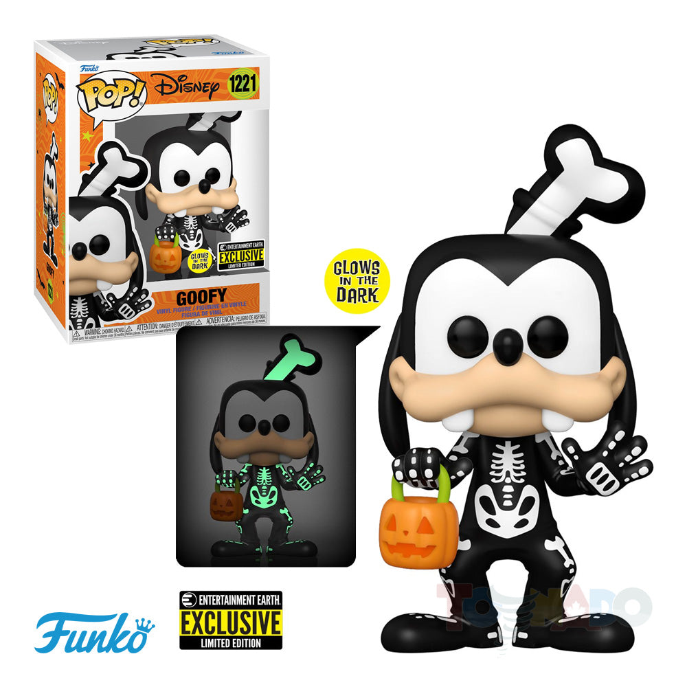 Funko Pop! Disney #1221 - Skeleton Goofy (Glow-in-the-Dark) Vinyl Figure (64910) LOW STOCK