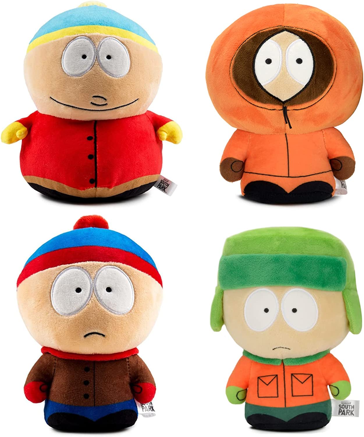 Souths Park Plush Toys, 8'' Kyle Cartman Kenny Butter Doll Doll Plush Toys,Soft Cotton Stuffed Plush Doll Toy Stuffed Ornaments Gift, Anime Cartoon Fans Children Adult (4PCS)