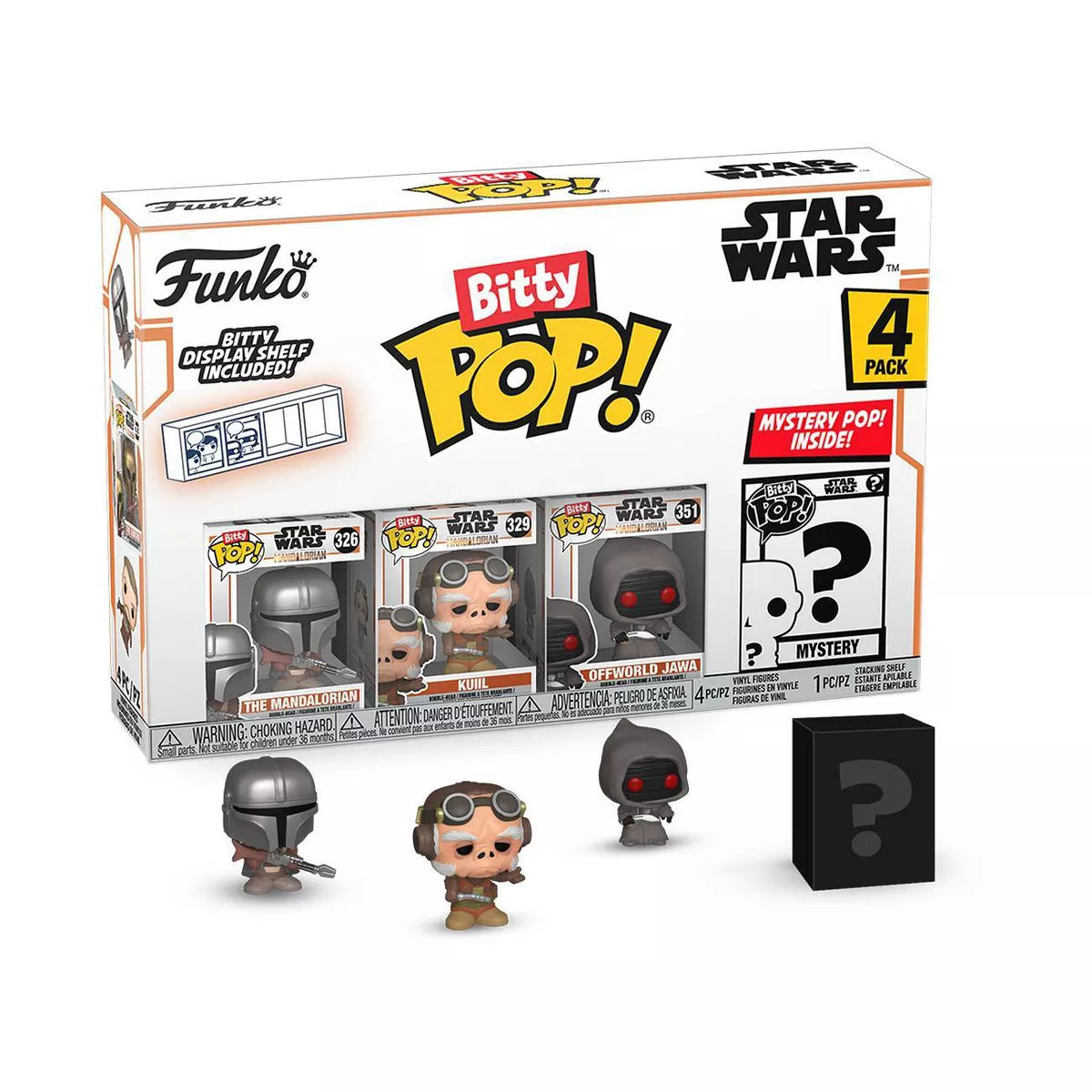 Funko Bitty Pop! Star Wars: The Mandalorian (The Mandalorian) 4-Pack Vinyl Figures (75452)