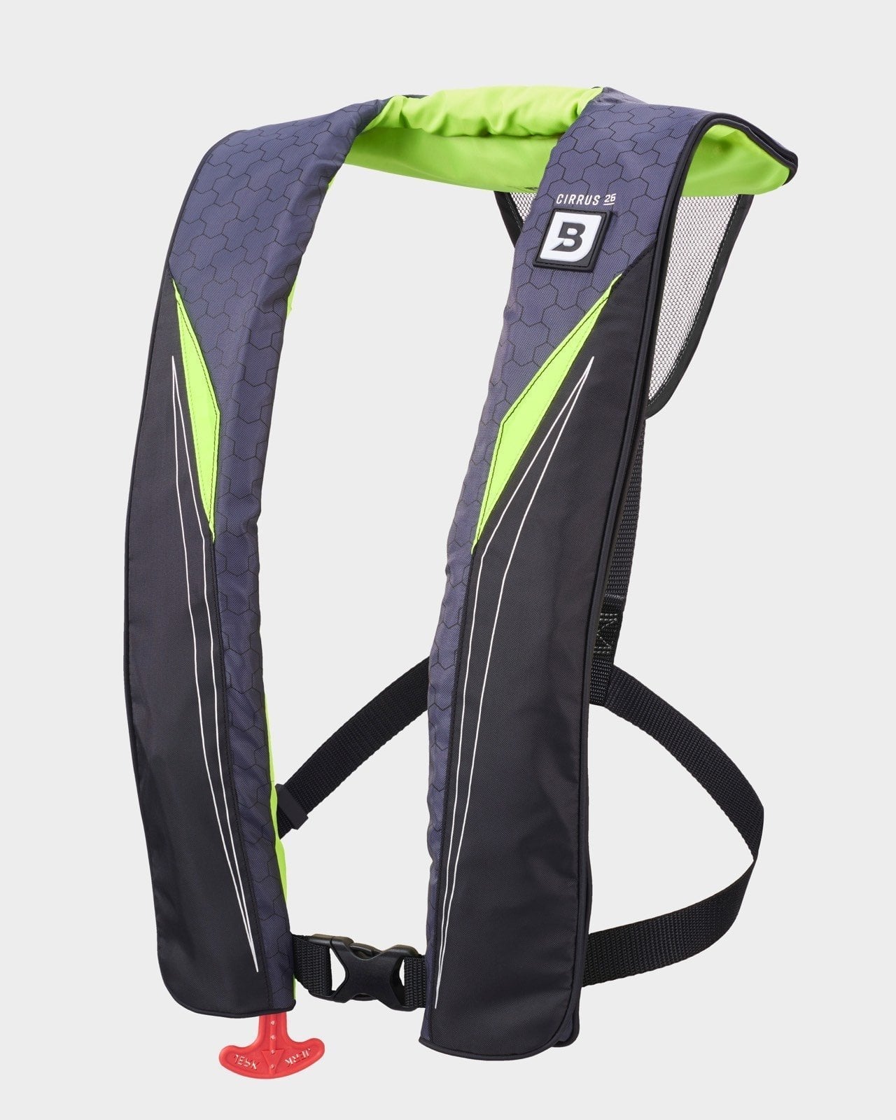 Bluestorm Gear Cirrus26 Inflatable PFD Life Jackets (Hi-Vis Green) for Adults | US Coast Guard Approved Automatic Life Vest with Manual Override Convertibility