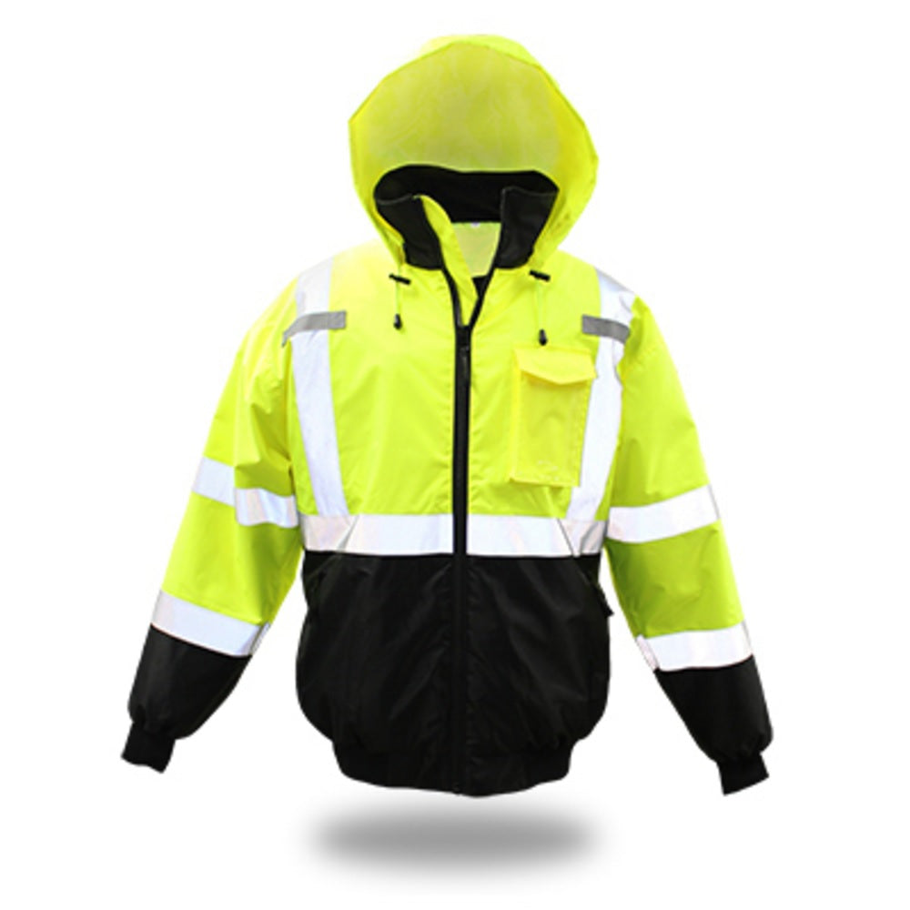 Boss 3NR40012X High Visibility Bomber Jacket, Yellow, 2XL