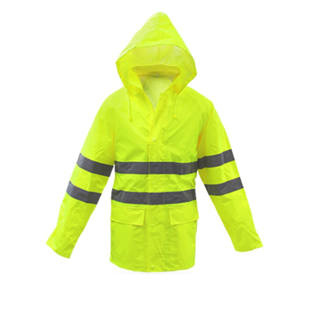 Boss 3NR5000X High Visibility Waterproof Rain Jacket, Yellow, Extra Large