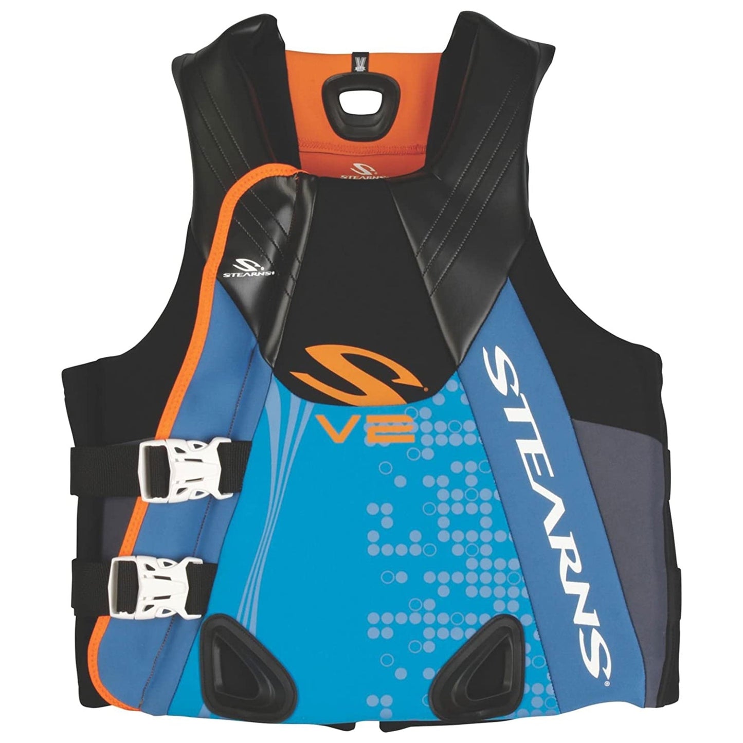 Coleman Stearns Men's 2XL V2 Series Neoprene V Flex Life Jacket Vest, Blue