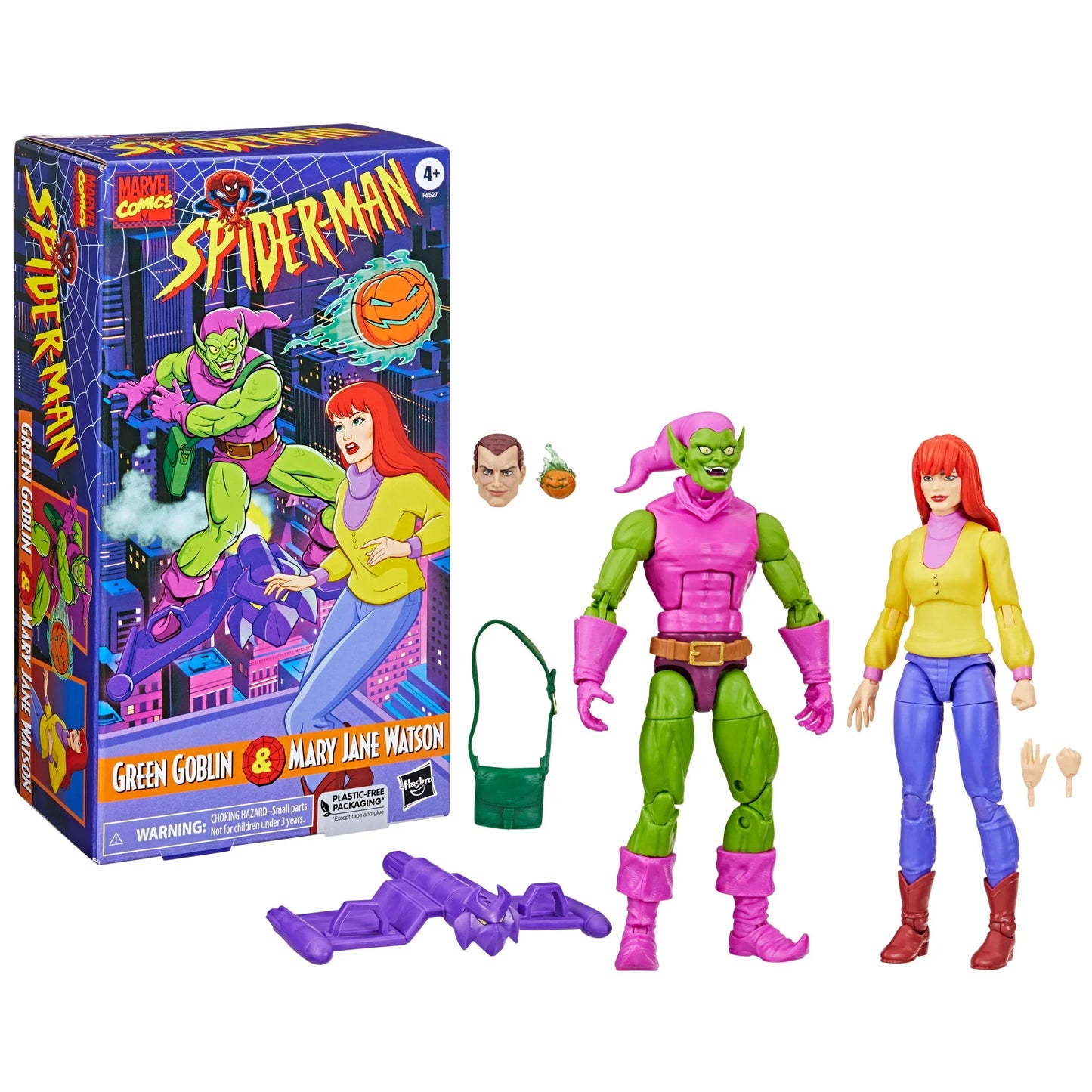 Marvel Legends Series - Spider-Man Retro - MJ Watson & Green Goblin Exclusive Action Figure 2-Pack (F6527)
