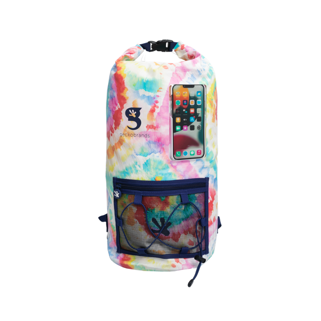 GECKOBRANDS HYDRONER 20L WATERPROOF BACKPACK TIE DYE