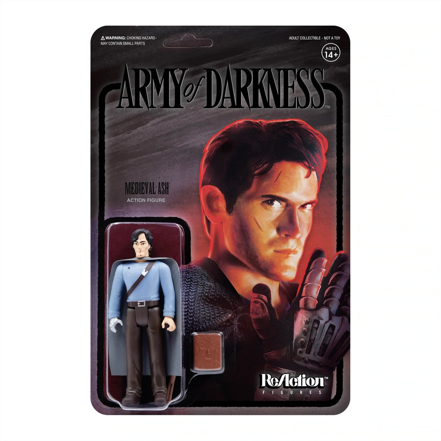 Super7 ReAction Figures - Army of the Dead (Wave 2) - Medieval Ash (Midnight) Action Figure (81100) LOW STOCK