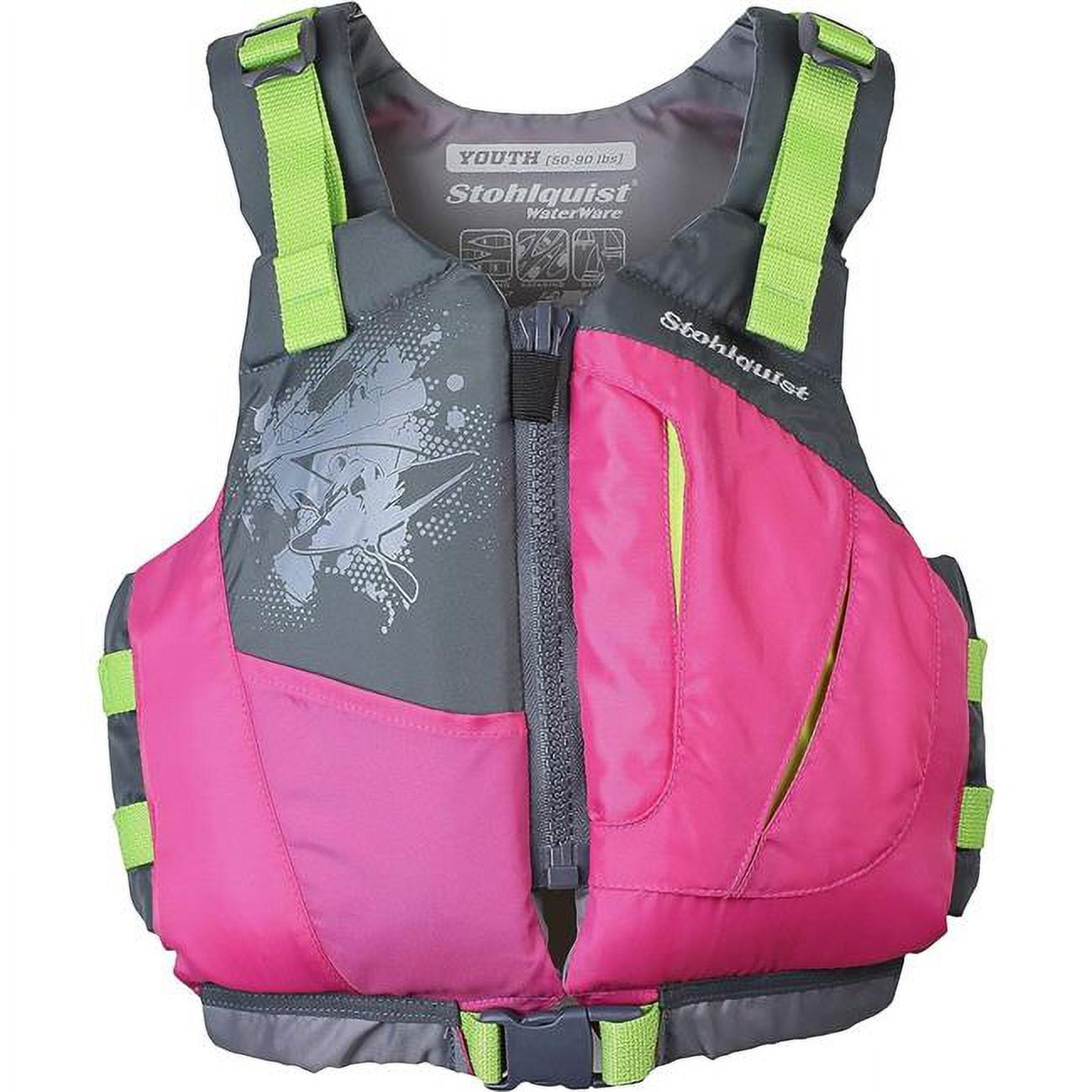 Stohlquist Youth Escape PFD Life Jackets, Pink