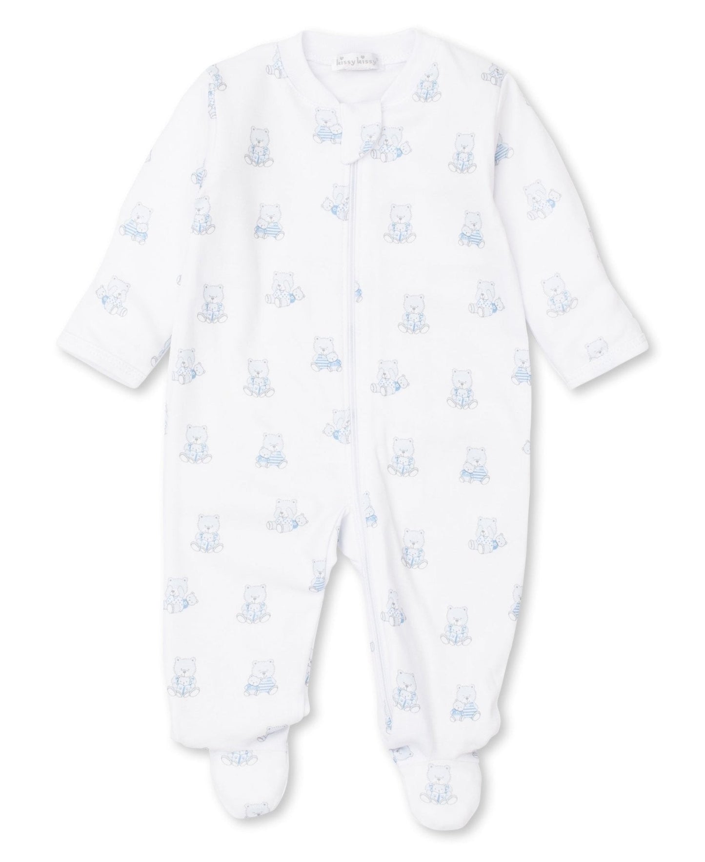 Blue Bear Footie Zip