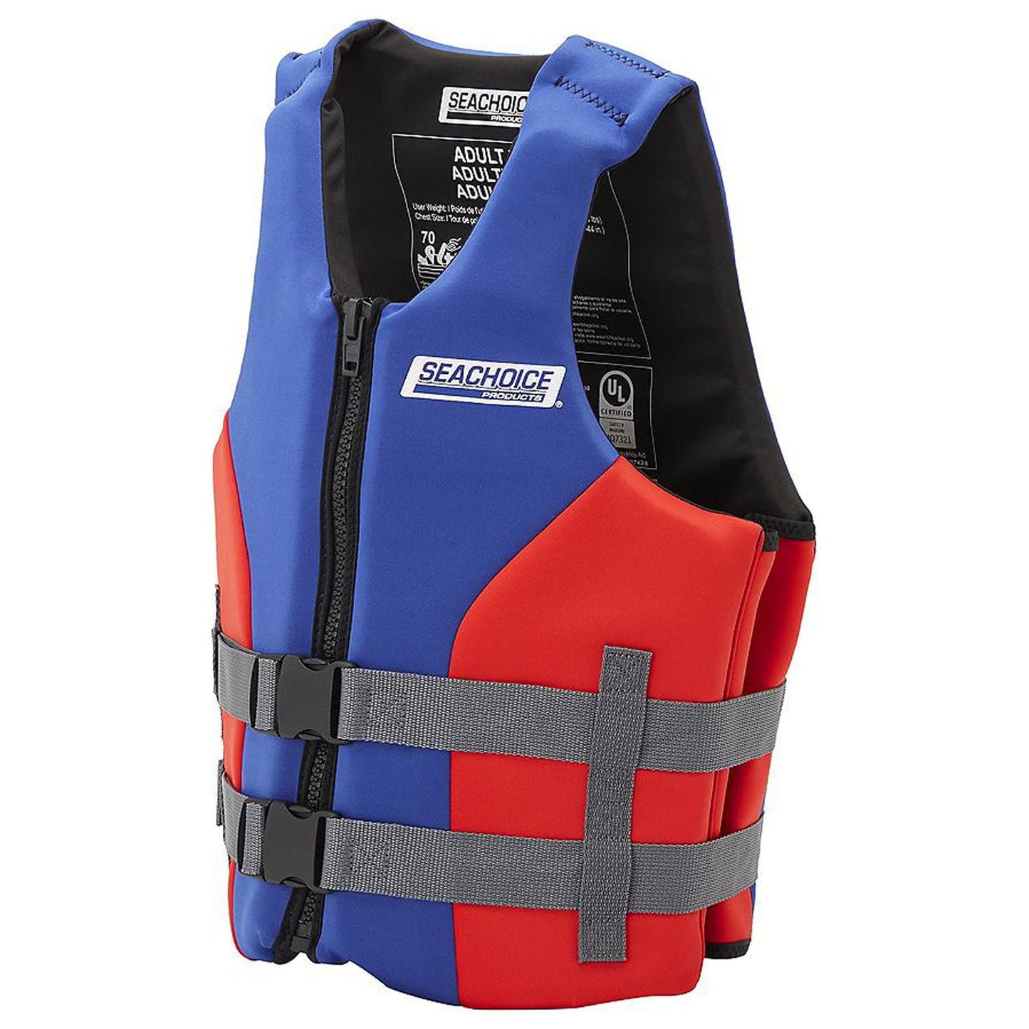 Seachoice Adult Dual Sized Evoprene PFD Blue