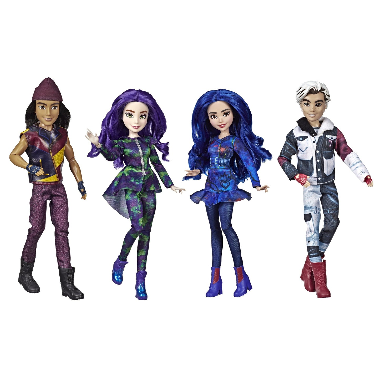 4 Pack Fashion Dolls with Removable Clothes and Accessories