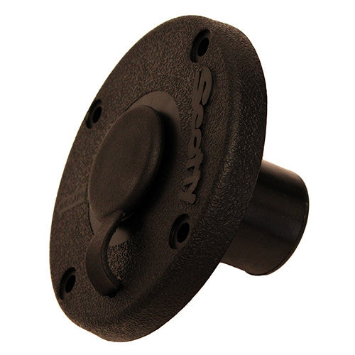 Round Flush Deck Mounting Bracket,Black, - GhillieSuitShop