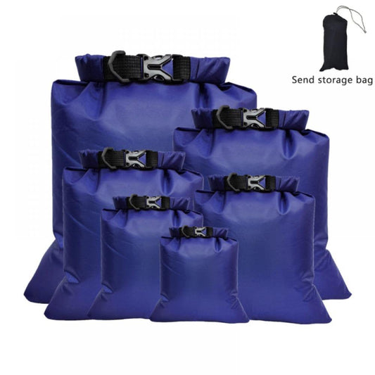 Prettyui 1.5L 2.5L 3L 3.5L 5L 8L 5PCS Waterproof Dry Bag Pack Sack Swimming Rafting Kayaking River Trekking Floating Sailing Canoing Boating Water Resistance