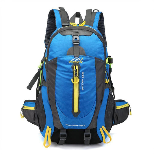 FAFIAR 40L Climbing Backpack Outdoor Sports Bag Travel Rucksack Adult Waterproof Unisex Blue
