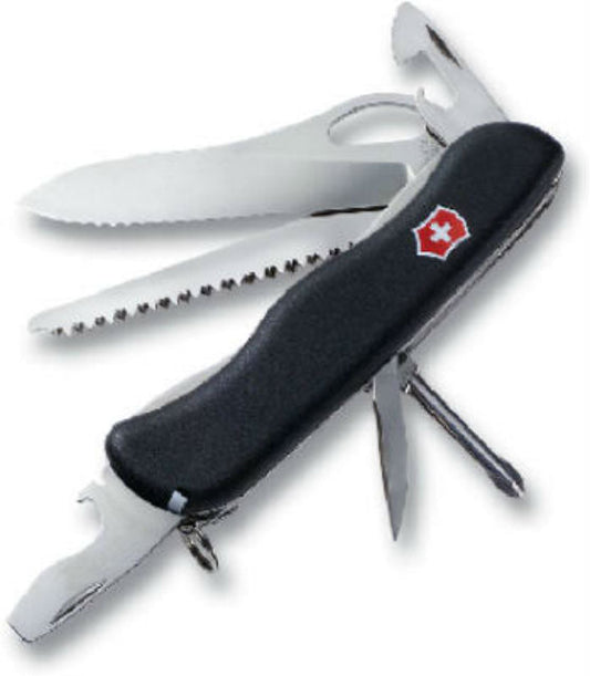 Victorinox 54874 Swiss Army Trekker 1-Handed Pocket Knife, 12-in-1, Black