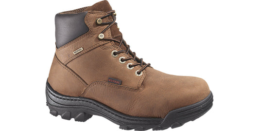 Wolverine W05484-07-5M Men's Durbin Waterproof 6" Work Boot, 7.5, Medium, Brown