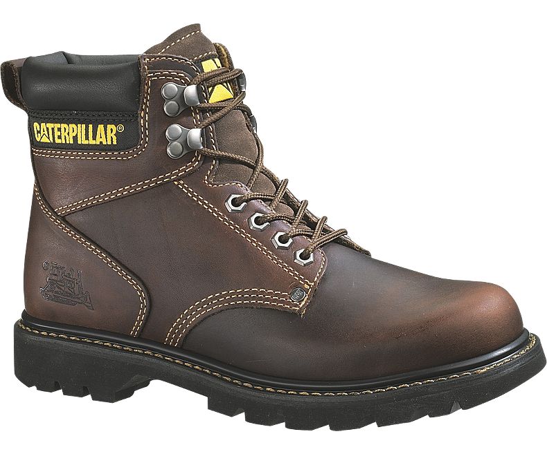 Cat® P72365-9W Caterpillar® Mens Second Shift Work Boot, Tan, Wide, Size-9