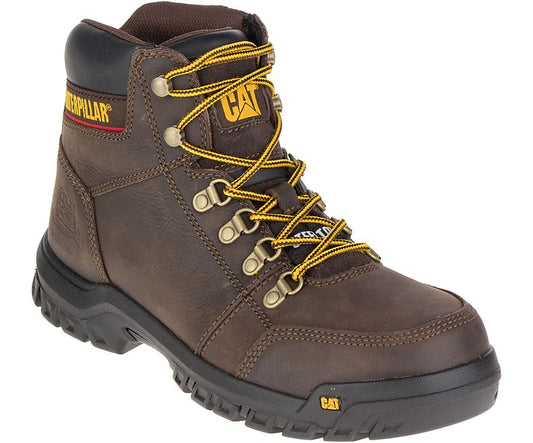 Cat® P90803-9M Men's Outline Slip Resistant Steel Toe Work Boot, Medium, Size 9