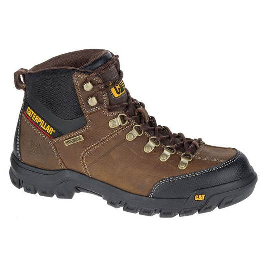 CAT P74128-11.0W Men's Soft-Toe Threshold Waterproof Work Boot, Brown, 11 Wide