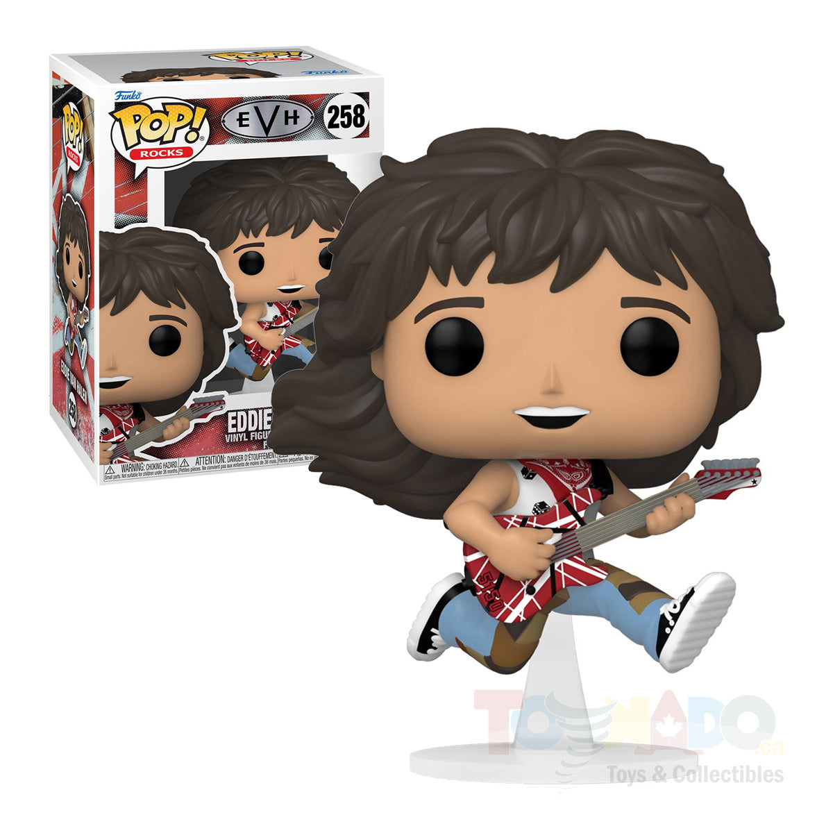 Funko Pop! Rocks #258 - EVH - Eddie Van Halen (with Guitar) Vinyl Figure with Stand (59388) LAST ONE!