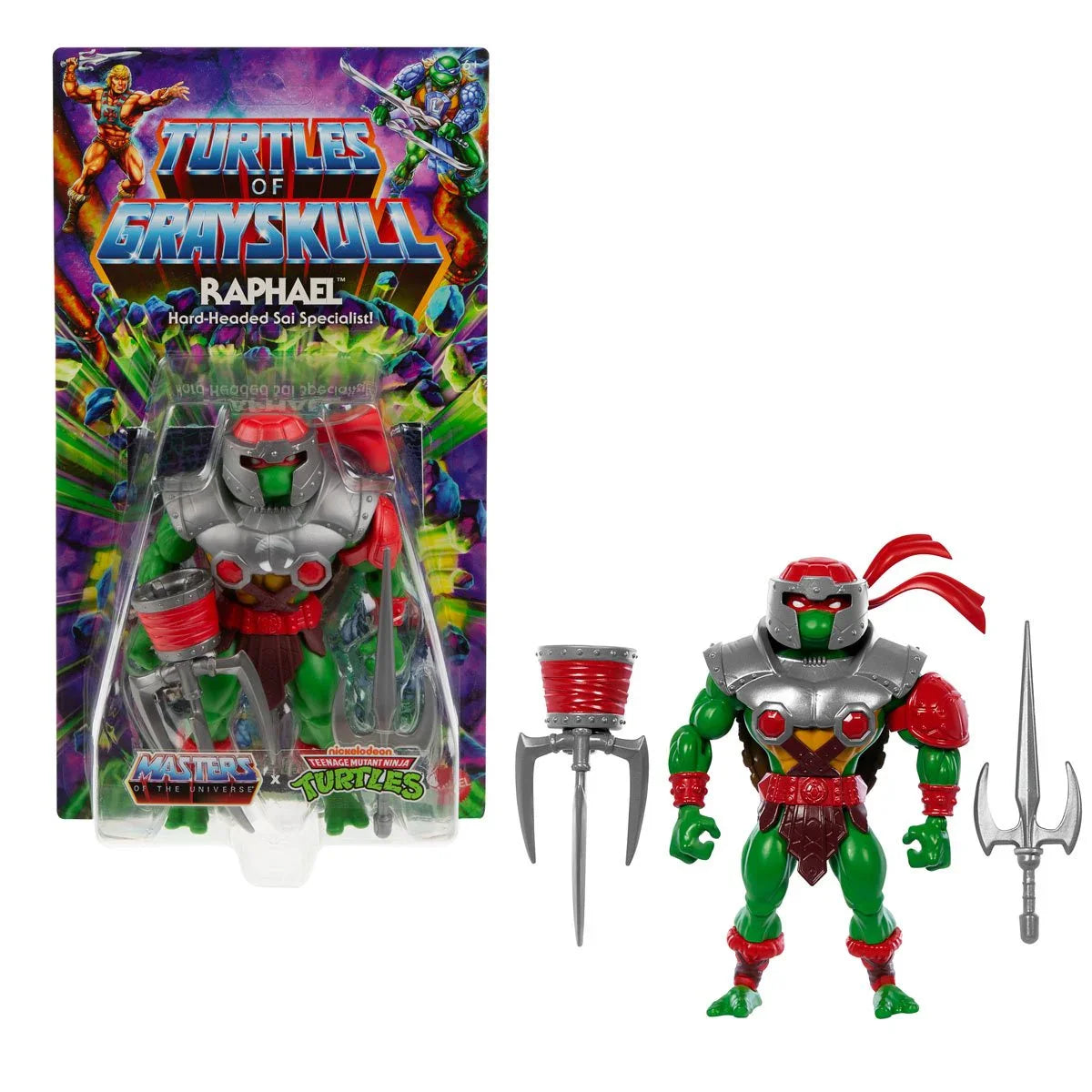 Turtles of Grayskull (MotU v TMNT) - Raphael Action Figure (HTH12)