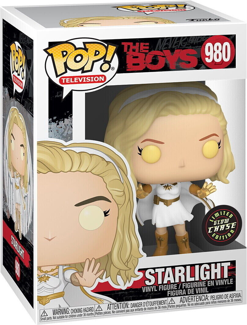 Funko Pop! Television #980 - The Boys - Starlight (GITD) CHASE Vinyl Figure (48187-C)