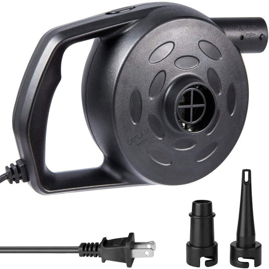 Etekcity Electric High Power Quick-Fill Air Mattress Pump Inflator Deflator for Inflatables Raft Bed Boat Pool Toy with Nozzles, 110-120V (250W, 8000Pa)