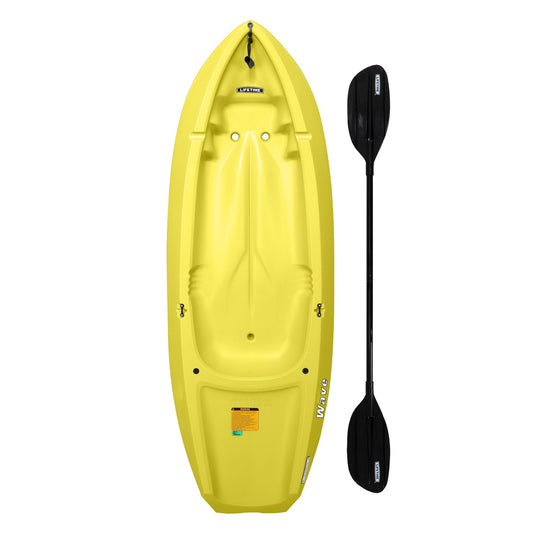 6 ft. Kids Kayak Paddle Included 130 lbs Capacity, Yellow