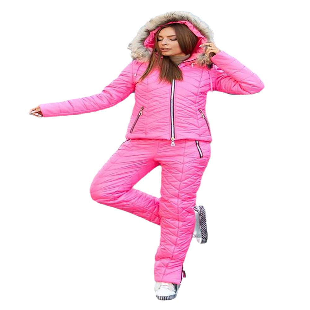 Womens Ski Jackets and Pants Set Winter Waterproof Sport Snowsuit Warm Snowboard Apparel