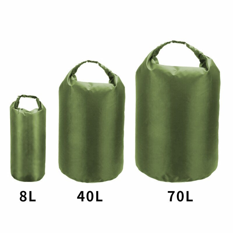 3 Piece Set 8L 40L 70L Waterproof Dry Swimming Rafting Kayaking River Trekking Floating Sailing Canoing Boating Water Resistance