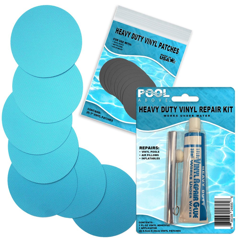 Heavy Duty Burgundy Vinyl Patch Glue Kit for Boats Pools Air Bed