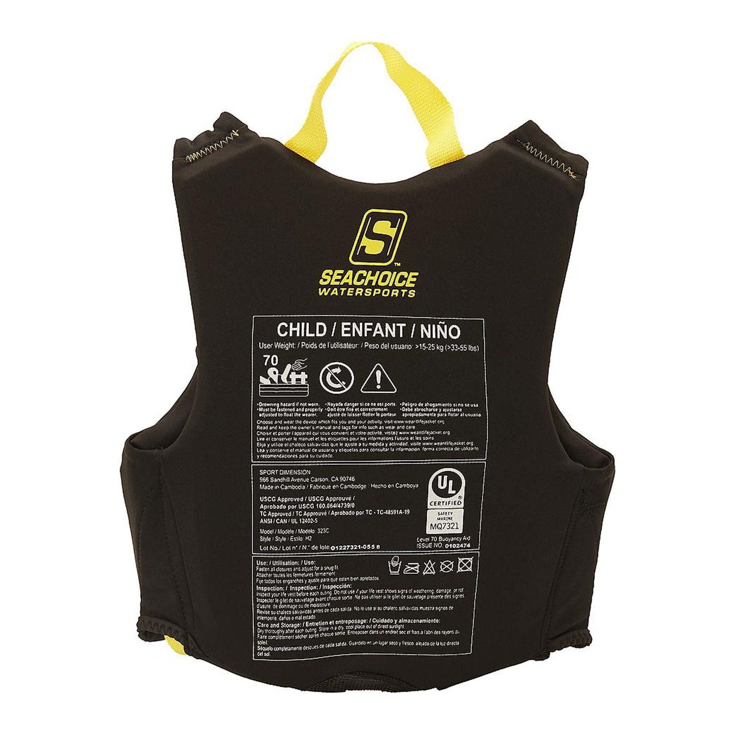 Seachoice Neoprene Multi-Sport Life Jacket and Vest, Child