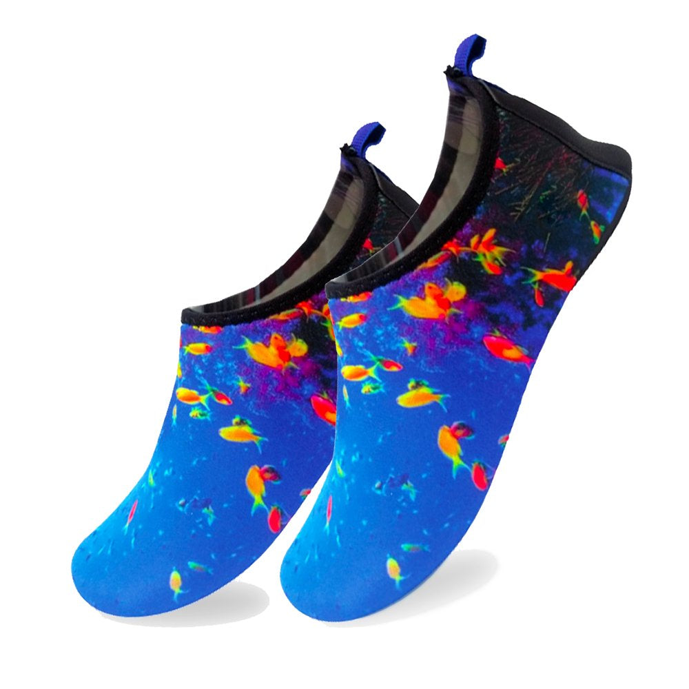 Quick-Dry, Non-Slip, Lightweight Water Shoes for Summer, Beach, Sea & Pool – for Boys, Girls, Babies, Toddlers & Little Kids – Abstract Pink, Little Kid 13