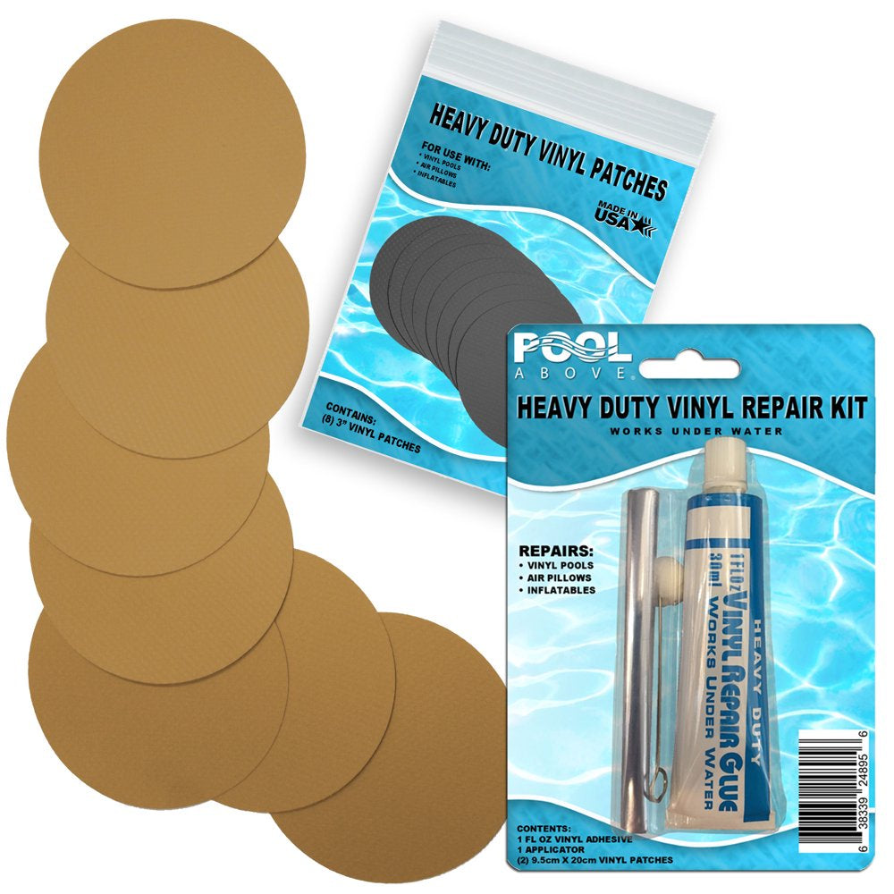 Heavy Duty Burgundy Vinyl Patch Glue Kit for Boats Pools Air Bed