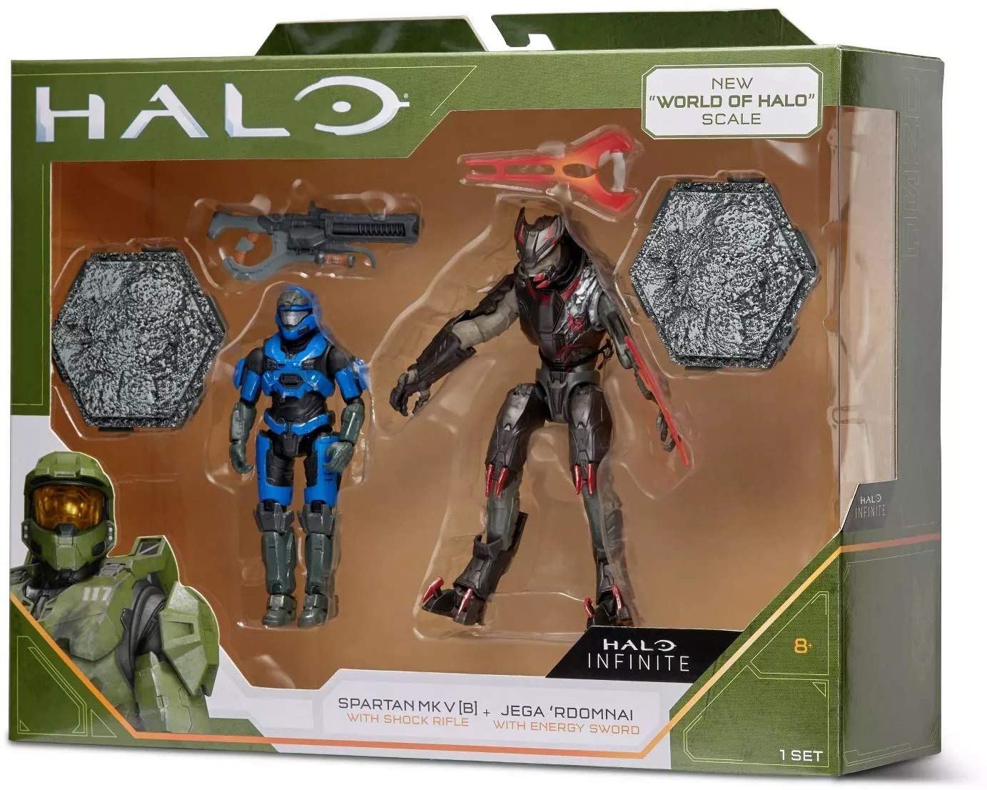 Halo Infinite - Spartan MK [B] & Jega Rdomnai Action Figure Playset (HLW0011) LOW STOCK