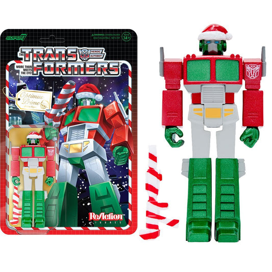Super7 ReAction Figures - Transformers - Optimus Prime Santa Action Figure (81491) LOW STOCK