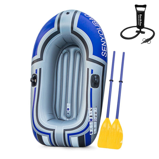Tomshine Inflatable Boat Inflatable Rafts Portable Thicken PVC Boat with Air Pump Paddle