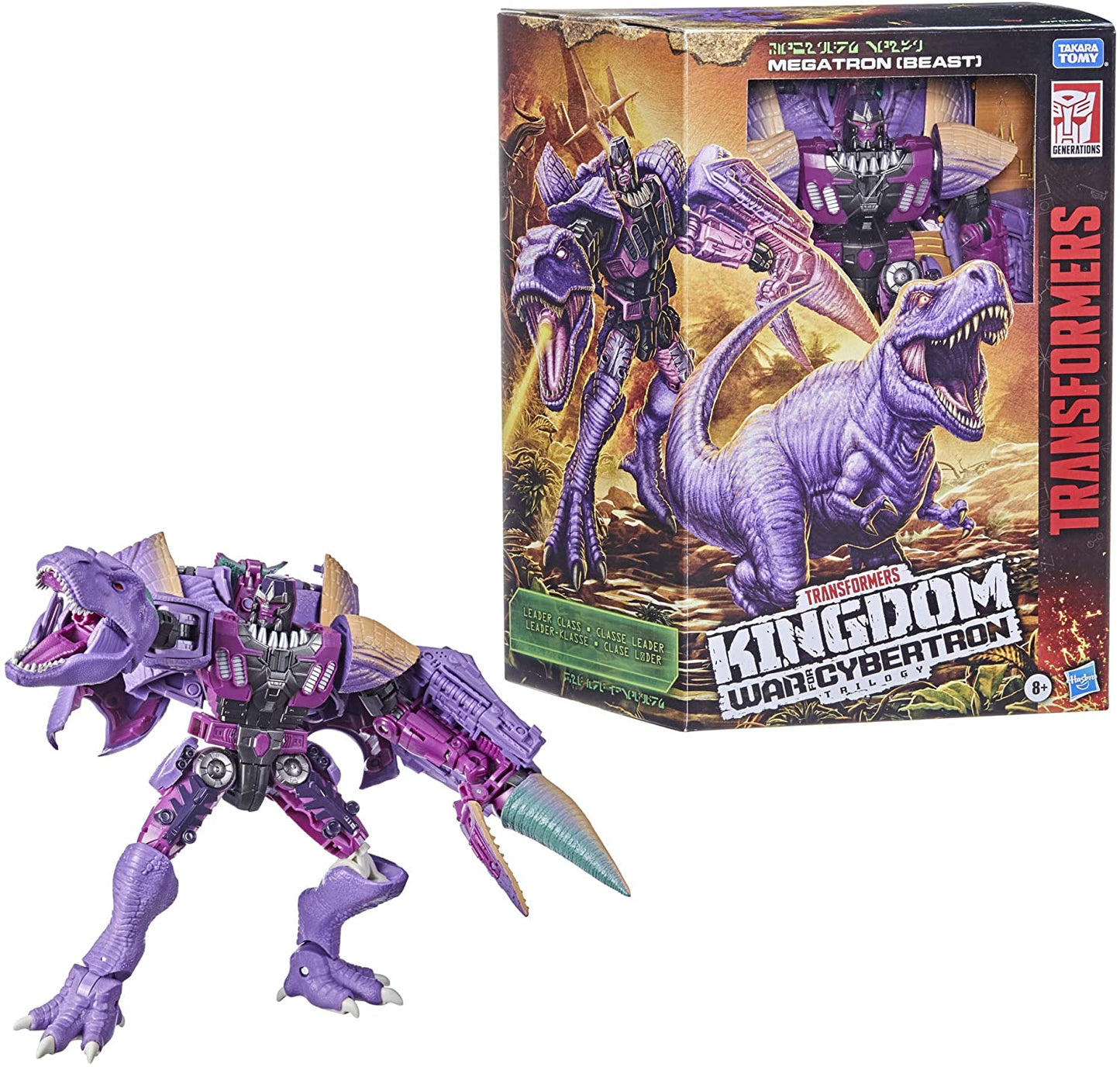 Transformers: War for Cybertron - Kingdom WFC-K10 Leader Class Megatron (T-Rex Beast) Figure (F0698) LOW STOCK