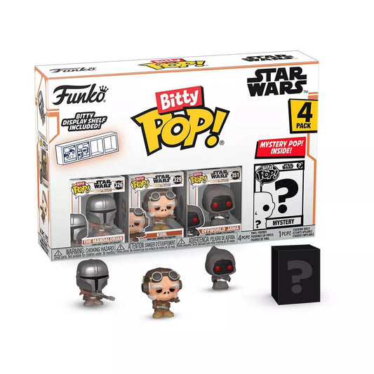 Funko Bitty Pop! Star Wars: The Mandalorian (The Mandalorian) 4-Pack Vinyl Figures (75452)