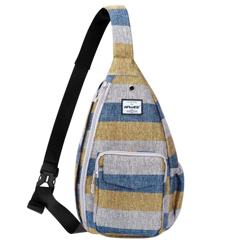 HAWEE Women’S Crossbody Backpack Purse for Travel Sling Bag with Earphone Hole, Black