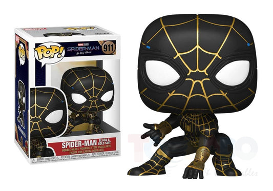 Funko Pop! Marvel #911 - Spider-Man: No Way Home - Spider-Man (Black & Gold Suit) Vinyl Figure 56827