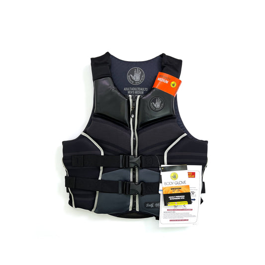 Body Glove Adult Unisex High-End Evoprene PFD, Life Jacket and Vest, Medium, Black