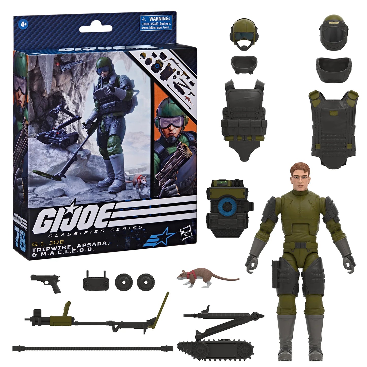 G.I. Joe Classified Series #78: Tripwire, Apsara & M.A.C.L.E.O.D. Exclusive Action Figures Set F6683 LOW STOCK