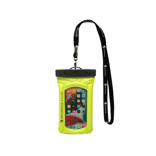 GECKOBRANDS FLOAT PHONE DRY BAG NEON GREEN