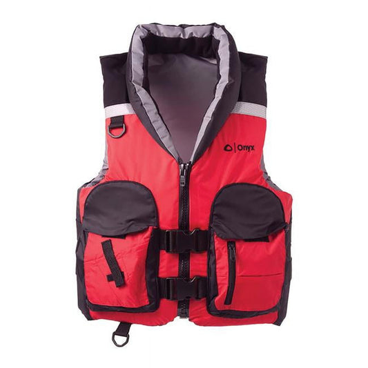 Onyx Outdoor 1172104015 Adult Select Life Jacket, Red - Large