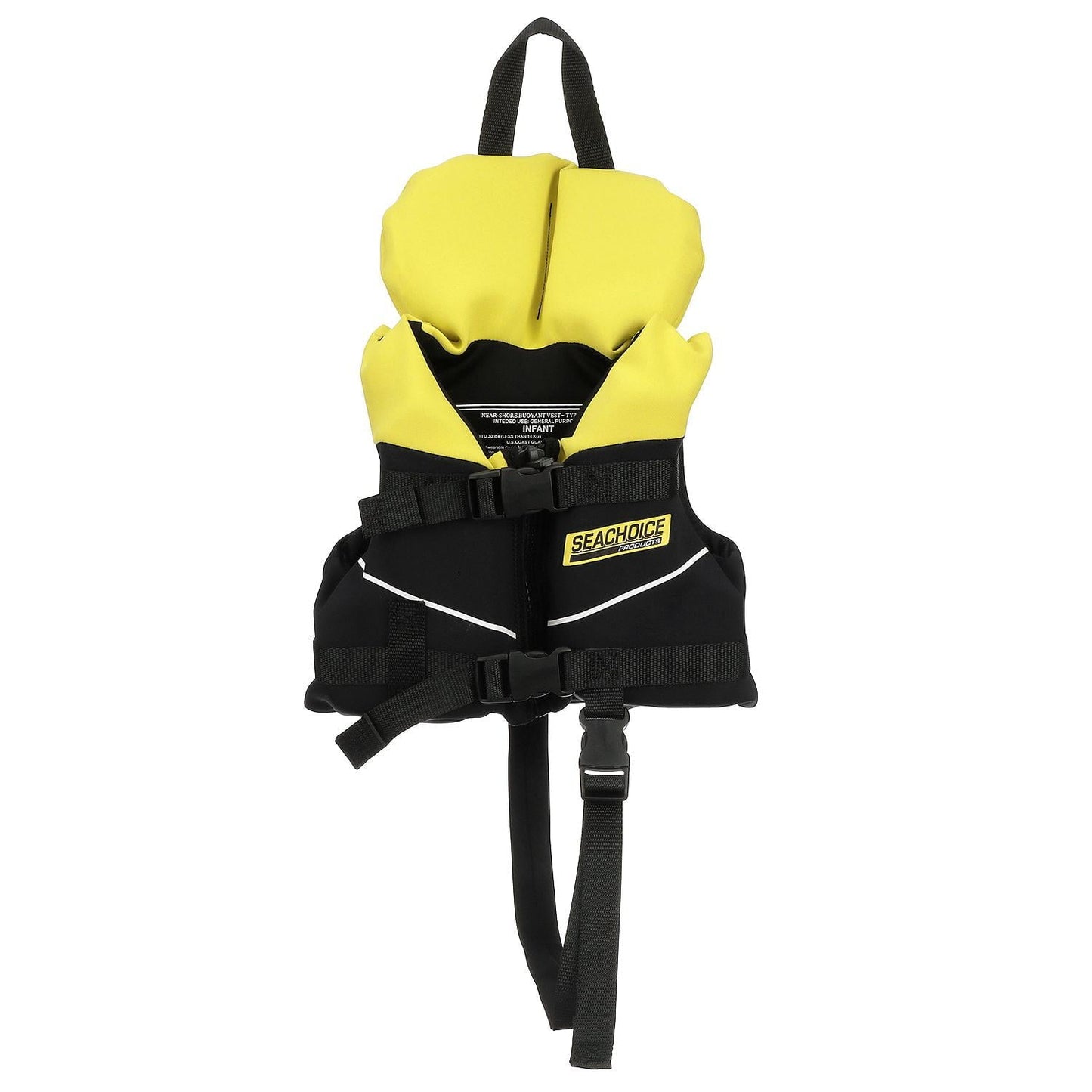 Seachoice 86570 Neoprene Multi-Sport Vest ¨C Yellow/Black ¨C Coast Guard Type II