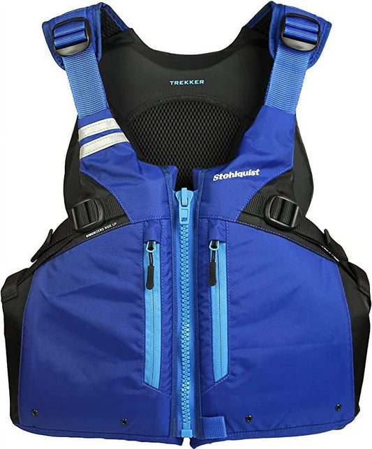 Stohlquist WaterWare Men's Trekker Lifejacket (PFD), Dark Blue, L/XL