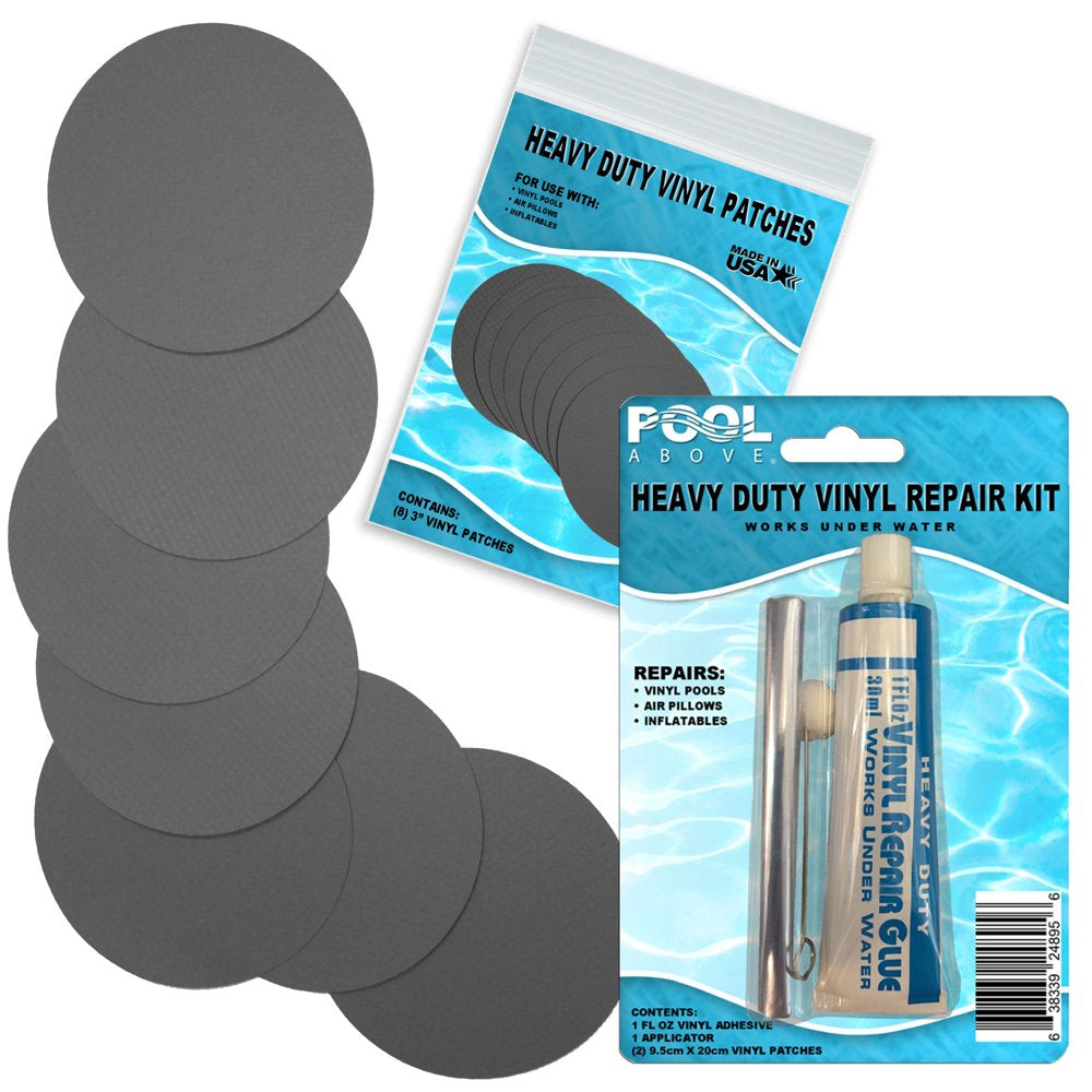 Heavy Duty Burgundy Vinyl Patch Glue Kit for Boats Pools Air Bed