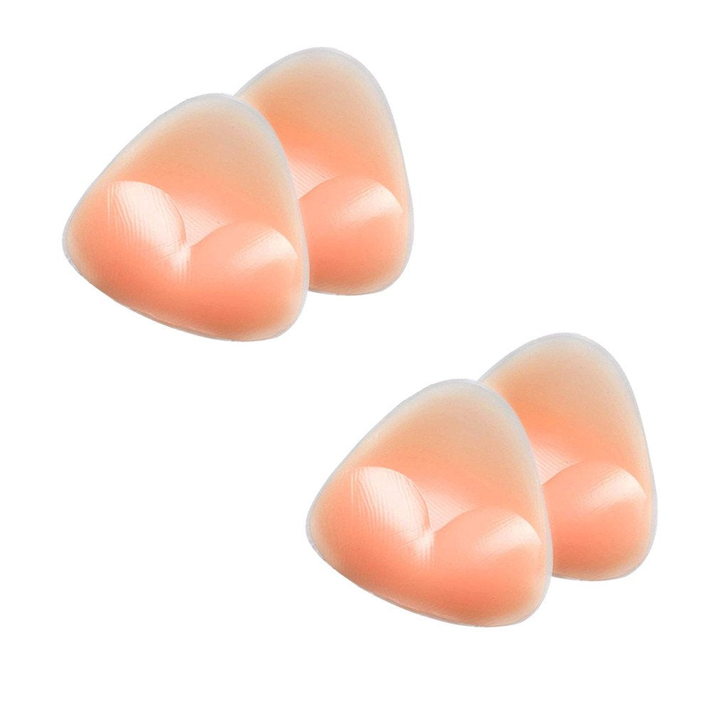 Bra Pad Breast Enhancers, Silicone Bra Insert Triangle Waterproof Bra Enhancement for Swimsuit Bikini Sport Bra